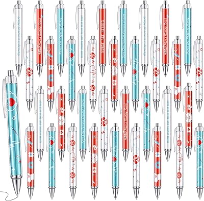 Set of 6 models of ball pens for nursing, 1.0 mm black ink pen, fun appreciation gift for students, nurses and medical assistants (48 pieces).. DIAYTAR NIGERIA: Your affordable shopping destination with thousands of products delivered in days.