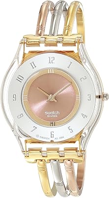 Skin Classic quartz watch Biosourcée triple Gold Again Al - Yellow, Yellow.. DIAYTAR NIGERIA bridges the gap between desire and affordability with nationwide delivery in under 8 days.