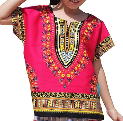 Raanpahmuang Shirt with short sleeves 100 % Sweet Cotton Unisex for children, printed African dashiki.. Experience the power of choice with DIAYTAR NIGERIA's vast catalog and affordable 5-8 day delivery.