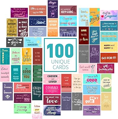 100 motivation cards with inspiring quotes - encouragement and kindness cards show gratitude and appreciation. The assertion card game contains 100 mini memo cards with unique design.. DIAYTAR NIGERIA stands as your affordable shopping ally with nationwide delivery in just 5-8 days.