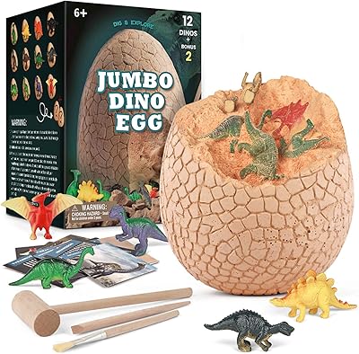 AM Anna Dino Egg DIG Dinosaur egg Kit Jumbo Dino Egg with 12 Different Dinosaurs - Archeology Science Stem Surprise Gift Box Cool Tool Kit For Tode Petit Girl Boy aged 3 to 8 years old.. Discover why millions choose DIAYTAR for affordable online shopping with delivery in just 5-8 days.