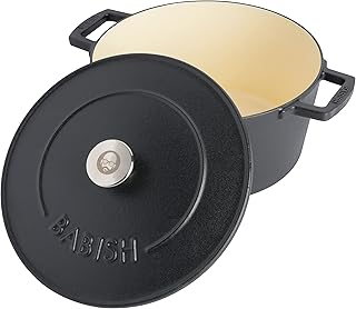 Round Dutch Oven in Babish cast iron with lid, 6 liters, matt black.. Nigeria's most loved e-commerce platform delivers affordable shopping solutions to your doorstep.