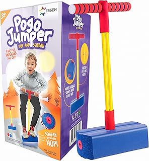 Elastic game Aisin Pogo Stick for children, boys, girls and young children that can contain up to 100 kg (blue).. DIAYTAR NIGERIA redefines convenience with our diverse marketplace and affordable nationwide shipping.