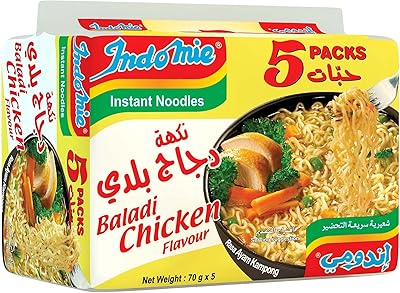 Indomie - Curry chicken flavor - Package of 5.. Your complete shopping solution, DIAYTAR NIGERIA offers extensive choice with competitive prices and delivery.