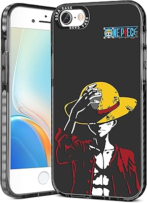 Coralojo mobile shell for iPhone SE 2022/SE 2020/8/7/6s, with a nice Japanese manga design, boys, men and adolescents, with a transparent design for iPhone SE2022/SE2020/8/7/6 4.7.. DIAYTAR NIGERIA: Making online retail accessible to all with affordable nationwide shipping.
