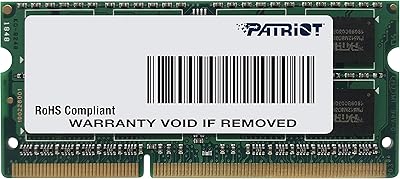 Memory Patriot Sodimm 1.35 V 8 GB DDR3 1600 MHz PC3-12800 Cl11 Sodimm PSD38G1600L2S.. Experience shopping freedom with DIAYTAR NIGERIA's vast catalog and nationwide 5-8 day shipping.