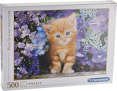 Clementoni Ginger Cat in Flower Adult Puzzle 500 Pieces, Multicolor.. DIAYTAR NIGERIA brings the market to your fingertips with affordable prices and swift delivery services.