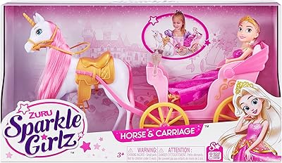 Poll game set and Sparkle Girls - 10.5 inch princess with Zorro horse and carriage.. DIAYTAR Nigeria delivers happiness in 5–8 days, no matter what you buy.