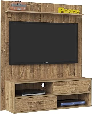 Artelly Wood Dallas wall panel for 50 inch, rustic brown, H136 x L33 x P120 cm.. Discover endless possibilities with DIAYTAR NIGERIA's comprehensive catalog and reliable delivery service.