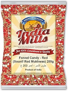 Fennel candies India Mills - Red (Mukhosi Brown), 200 g.. Say hello to Nigeria’s fastest-growing e-commerce site — DIAYTAR Nigeria.