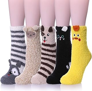 Set of plush animal socks, 3D chat kastwave for women, sweet, cute, funny animal motif, microfiber socks, hot winter socks, 5 packages.. Discover a world of affordable shopping with DIAYTAR NIGERIA's vast marketplace delivered to you in days.