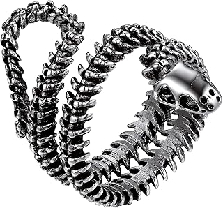 Punk snake rings for men and women, stainless steel/18-carat gold plated, average ring size 7-14, sent with gift box.. DIAYTAR Nigeria — the online store where variety meets value.