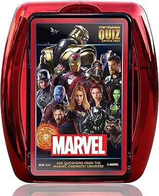 Game of Top Top Trumps Marvel Cinematic Universe, 500 questions to test your knowledge of the guards of the Galaxy, Avengers, S.H.I.E.L.D., Wakanda and Plus, gift and toy for boys and girls from 8 years old.. DIAYTAR NIGERIA: Connecting Nigerians with affordable products through our expansive e-commerce platform.