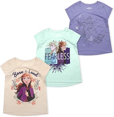 Lot of 3 Disney T-shirts The Snow Queen Elsa and Anna for Girls, for Toddlers and Big Children, Blue, 2T.. Discover shopping made effortless with DIAYTAR NIGERIA's comprehensive platform and quick shipping.