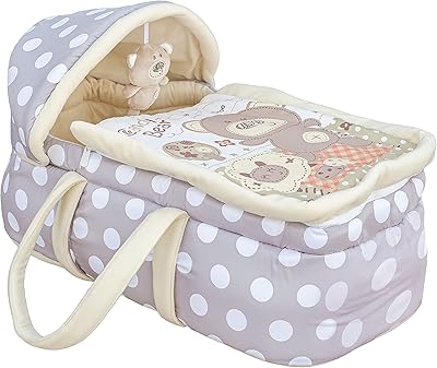 Moïse Moon basket to sleep at the bedside, portable travel bed, 0-12 months - gray.. DIAYTAR NIGERIA: Making quality accessible to all Nigerians with affordable prices and quick delivery.