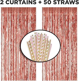 2 pink gold metal leaf and 50 paper straws.. DIAYTAR NIGERIA: Where online shopping becomes effortless with budget-friendly nationwide delivery.