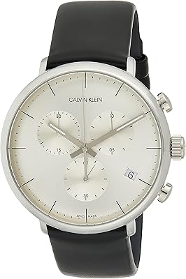 Calvin Klein analog quartz watch for men from High Noon, K8M271C6 model, 43 mm housing size, black, black, bracelet.. DIAYTAR NIGERIA: Making online shopping accessible with affordable prices and nationwide delivery service.