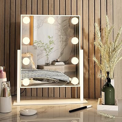 Hollywood lightened makeup mirror with courtesy lights and 9 bulbs.. DIAYTAR NIGERIA: Where every Nigerian finds affordable products delivered within the week.