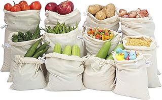 Pedify batch of 12 reusable conservation bags for 100 % cotton refrigerator for fruits and vegetables.. Navigate through thousands of products at pocket-friendly prices with DIAYTAR NIGERIA's easy-to-use platform.