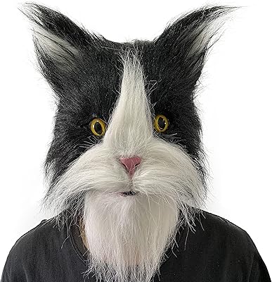 Latex cat mask, cute animal plush helmet, complete head, Halloween party, cosplay.. Shop across categories at DIAYTAR NIGERIA with the confidence of prompt and budget-friendly delivery.