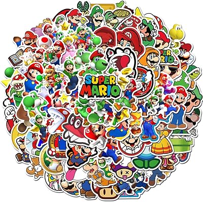 100 MEET Holiday Super Mario waterproof vinyl stickers for children's room decoration (Super Mario).. From kitchen tools to phones — DIAYTAR Nigeria ships it all in a week.