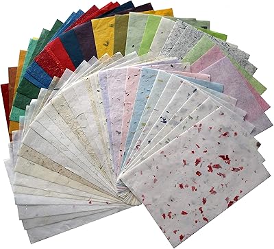 8.5x12 inches mulberry paper made by hand design Japanese Origami Washi Silk Paper Sale in Wholesale Thai Unryu Business Cards with dried leaves 50 sheets.. Transform your online shopping experience with DIAYTAR NIGERIA's affordable and diverse marketplace.