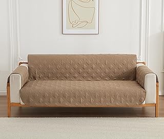 Brown sofa protection cover, three-line diamond engraving process, non-slip and anti-salety sofa covers, cushion carpet for dogs and pets, 2 places 130 x 196 cm, 3 places 190 x 196 cm (2 places).. DIAYTAR NIGERIA transforms dreams into deliveries with our affordable prices and reliable shipping.