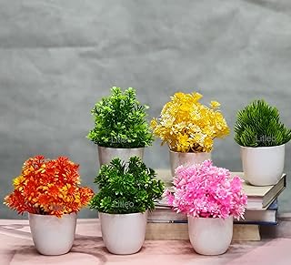Litleo® set of 6 artificial plants all different for home office decoration or as a gift.. Discover why thousands choose DIAYTAR NIGERIA for affordable products delivered in less than a week.