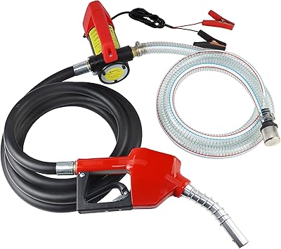 12 V fuel transfer pump Diesel pump with nozzle hose for diesel.. DIAYTAR NIGERIA brings the marketplace to every Nigerian home with affordable prices and quick delivery.