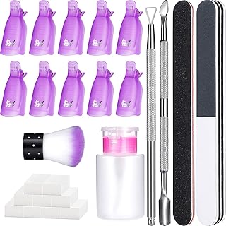 Set of tools for Homedom nail polish dissolving, 17 pieces, gel nail polish kit with 450 cotton pads, 10 nail pliers, 2 nail files, pusher and cuticle scraper, nail brush, dissolving bottle of nail polish 160 ml.. Your comprehensive marketplace awaits at DIAYTAR NIGERIA with affordable prices and reliable delivery times.