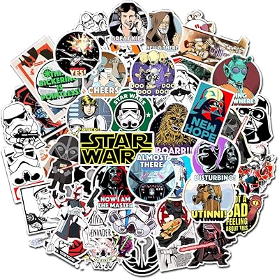 50 pieces of Star Wars popular science fiction Star Wars, classic stickers for water bottles, laptop, bicycle, car, guitar, luggage, skateboarding, best gift for children and adolescents (star).. Shop the future with DIAYTAR NIGERIA - thousands of products, unbeatable prices, delivery within a week.