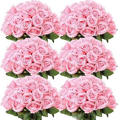 50pccs Artificial flowers in real silk with a real bouquet of plastic flowers for decoration of wedding party at home (pink).. Nigeria's most diverse e-commerce platform delivers quality and affordability to your doorstep in 5-8 days.