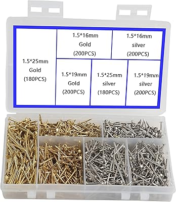 Niu Ling Small Wood Wood with Round Tête-Adhesive Rounds Made in Nail Art Series Accessories for nails 1160 rooms 1.5 x 16 mm/1.5 x 19 mm/1.5 x 25 mm Golden nail, Silver nail.. Shop smarter with Nigeria's premier e-commerce platform, featuring affordable products delivered nationwide.