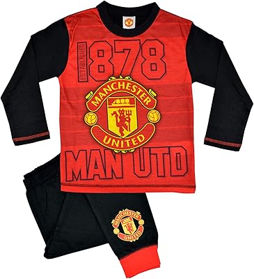 Official children's pajamas with the Manchester United Football Club logo for boys, girls and children.. DIAYTAR NIGERIA: The marketplace that brings affordable products to every Nigerian home in under 8 days.
