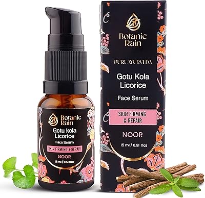 Botanic Rain organic face oil with natural gutukola, liquorice and vitamin C, natural ayurvedic serum for the face - vegan without cruelty.. From office supplies to fashion — DIAYTAR Nigeria brings it fast.