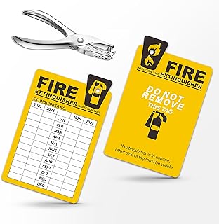Extering inspection labels - Package of 30 monthly extinguisher labels, Waterproof plastic inspection labels for fire extinguishers, annual inspection recording, extinguisher labels with perforator.. Online shopping made simple and affordable — DIAYTAR Nigeria.