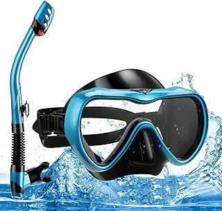 Set of scuba diving masks, dry diving glasses, with anti-fog and waterproof design, panoramic diving glasses with elderly and comfortable for adults and adolescents.. Your complete shopping companion, DIAYTAR NIGERIA offers extensive selection delivered within the week.
