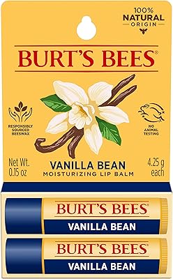 100 % natural lip balm Burt's bees, vanilla pod - 2 tubes.. DIAYTAR NIGERIA brings the market to your fingertips with affordable prices and prompt delivery service.