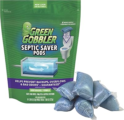 Green Gobble Sectic Saver treatment capsules with bacteria for septic system, 6 -month supply, 1.3 oz (the packaging may vary).. DIAYTAR NIGERIA: Connecting every Nigerian with quality products at prices everyone can afford.