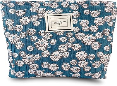 Yovell Large Aesthetic Makeup Kit Floral Women and Girls Organizer in Canvas.. DIAYTAR NIGERIA brings satisfaction with every purchase through affordable prices and prompt shipping.
