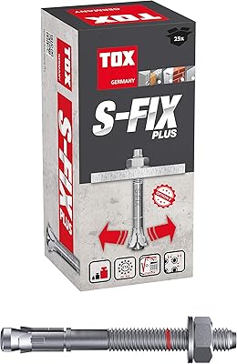 Tox S-Fix Plus screw anchoring, M10 x 120 x 40+53 mm, 25 pieces, 04210123.. DIAYTAR NIGERIA delivers what you want at prices you'll love, all within 5-8 days nationwide.