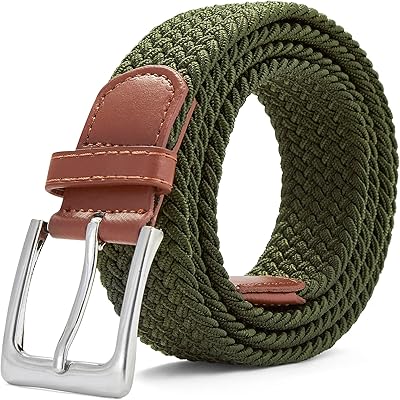Woodland unisex leather woven belt, stretched stretched stretch belt.. Shop smarter with DIAYTAR NIGERIA's vast product range and budget-friendly delivery within the week.