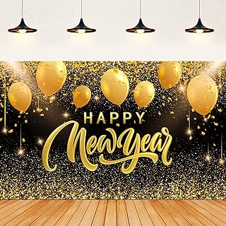 Backdrop of the New Year Bevon, 72 x 44 inches, black and golden background of New Year 2023 for photography and New Year's Day decorations.. Embrace a new era of online shopping with DIAYTAR NIGERIA's extensive range and budget-friendly prices.