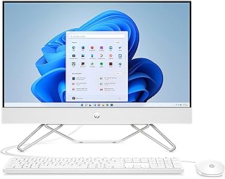 All-in-one HP 24-CB1008NE PC set, FHD 23.8 ", Intel Core i5 12th generation, 8 GB of RAM, SSD 512 GB, NVIDIA® GeForce® 2 GB MX450, Windows 11, English-Arab keyboard, white [6J7F2EA].. Shop smart with DIAYTAR NIGERIA, offering a vast product range delivered to your doorstep within a week.