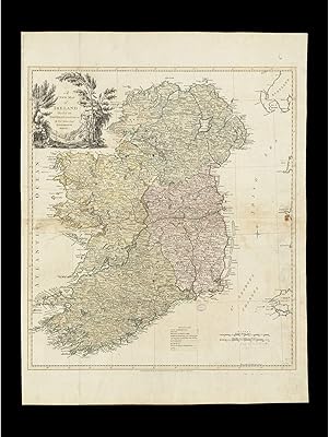 Kitchin 1777 Ireland Card Provinces Printing on Wall Canvas of Superior Quality 18 x 24 inches.. DIAYTAR NIGERIA transforms online retail with unbeatable prices and consistent delivery timeframes.
