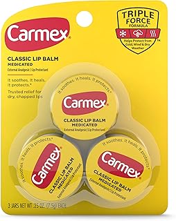 Original Carmex 3 -room lip balm (0.25 oz each).. Get more for less on DIAYTAR Nigeria — Nigeria’s favorite e-commerce platform.