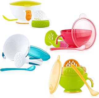 Fresh garden puree and food bowl with spoon and potato juice of Nuby.. DIAYTAR NIGERIA transforms how Nigerians shop with our affordable prices and dependable shipping times.