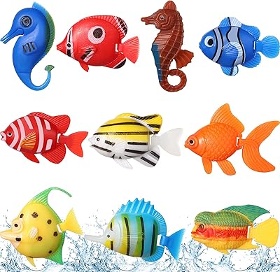 10 pieces of floating artificial fish for aquarium, small plastic fish, multicolored mobile bubble tube accessories, small tropical fish decor.. DIAYTAR NIGERIA: Simplifying access to thousands of products with affordable nationwide shipping.