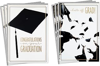 Assortment of Hallmark diploma delivery cards, Caps of Off (6 cards with envelopes, 2 patterns).. Enjoy deals you can’t resist and delivery you can trust — DIAYTAR Nigeria.