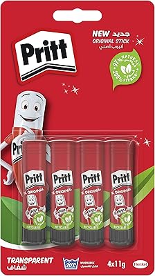 Britt glue stick, secure craft glue and adapted to children for arts and crafts, adhesive with strong outfit, for school and office supplies, 4 x 11 g.. Embrace a new era of online shopping with DIAYTAR NIGERIA's extensive range and budget-friendly prices.